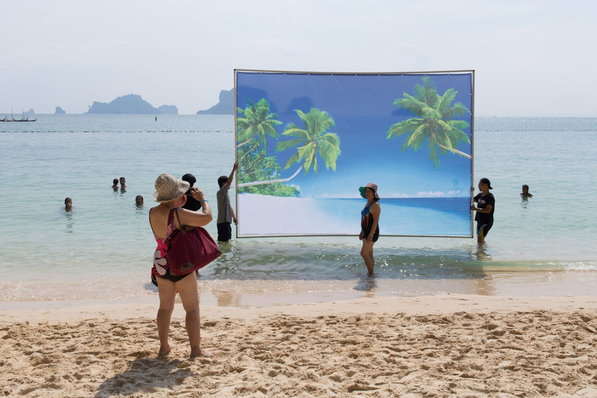 Aram Bartholl - Obsolete Presence site specific installation, 2017