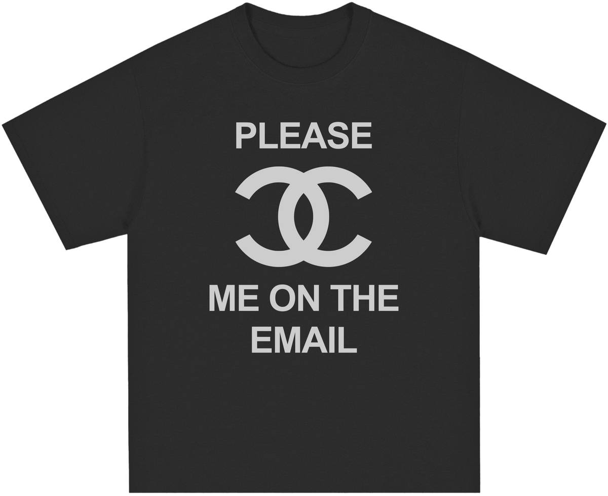 Please CC me on the Email Shirt Black