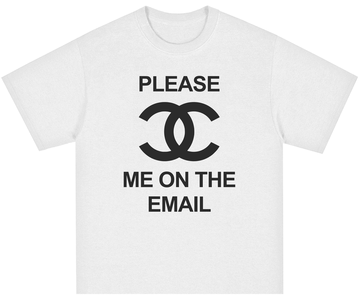 Please CC me on the Email Shirt White