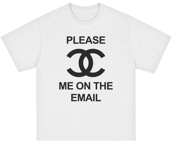 Please CC me on the Email Shirt White