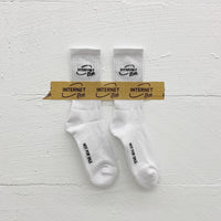 Logo Socks White